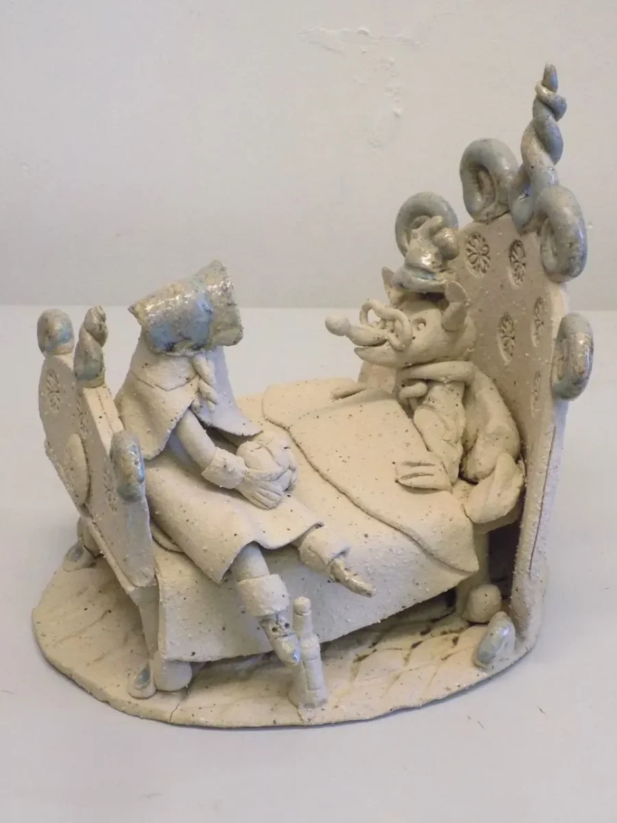 Original Stoneware sculpture of fairytale characters by renowned artist Stewart Taylor