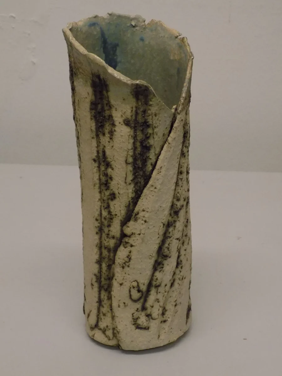 Original Stoneware slab vase by renowned artist Stewart Taylor