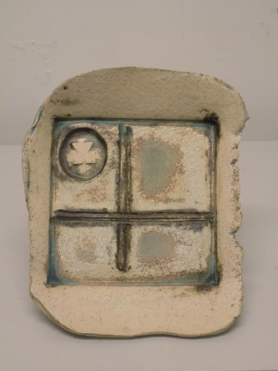 Original Stoneware slab plate by renowned artist Stewart Taylor